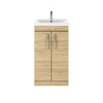 Athena Floor Standing Vanity Unit 500mm 2 Door with Basin Option - Image 2