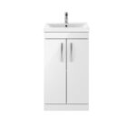 Athena Floor Standing Vanity Unit 500mm 2 Door with Basin Option - Image 4