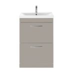 Athena Floor Standing Vanity Unit 600mm 2 Drawer with Basin Option - Image 4