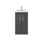 Athena Floor Standing Vanity Unit 500mm 2 Door with Basin Option - Image 6