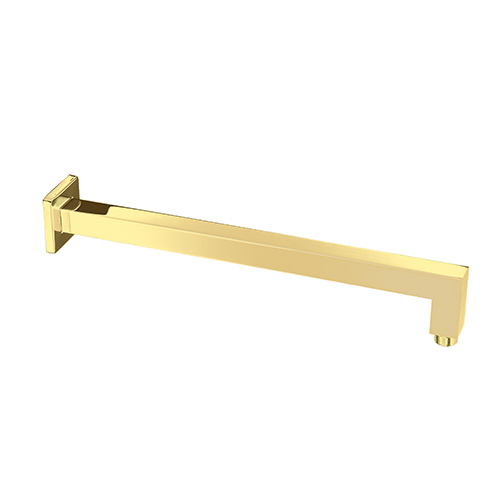 Square Gold Shower Arm 400mm