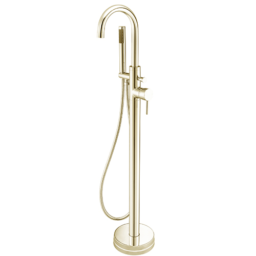 Gold Freestanding Bath Taps with Shower Mixer