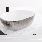 Brushed Nickel Countertop Basin 425*425*145MM - Image 2
