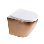 rose gold toilet