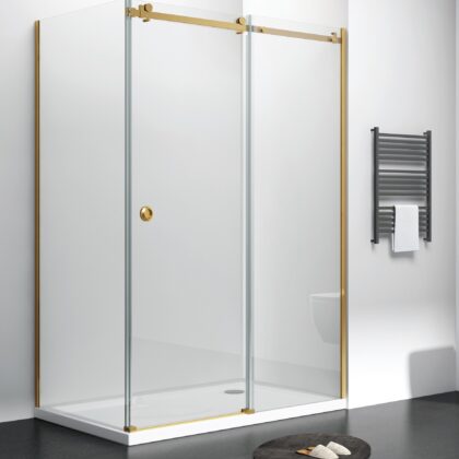 Gold Sliding Shower Doors