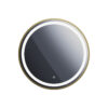 ENZO - Round LED Frame Mirror  Gold - 500mm - Image 2